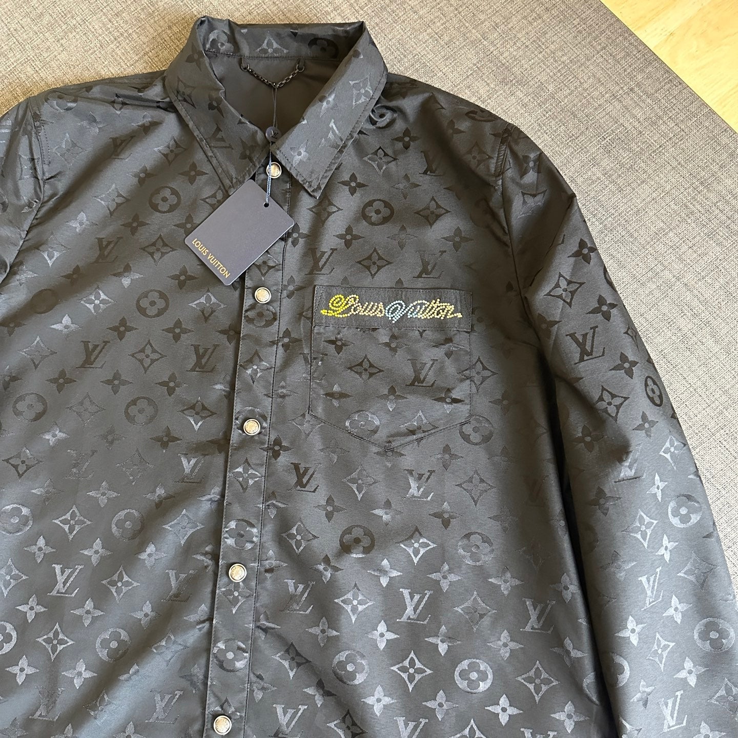 250917 New high-quality monogram shirt coat