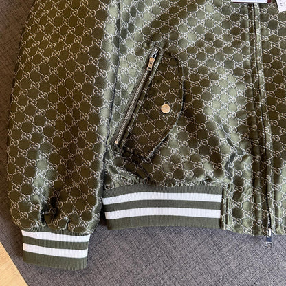 250917 New high-quality custom-woven jacquard fabric baseball jacket
