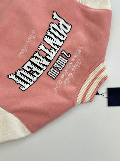250917 A new high-quality baseball jacket with a front pocket decoration