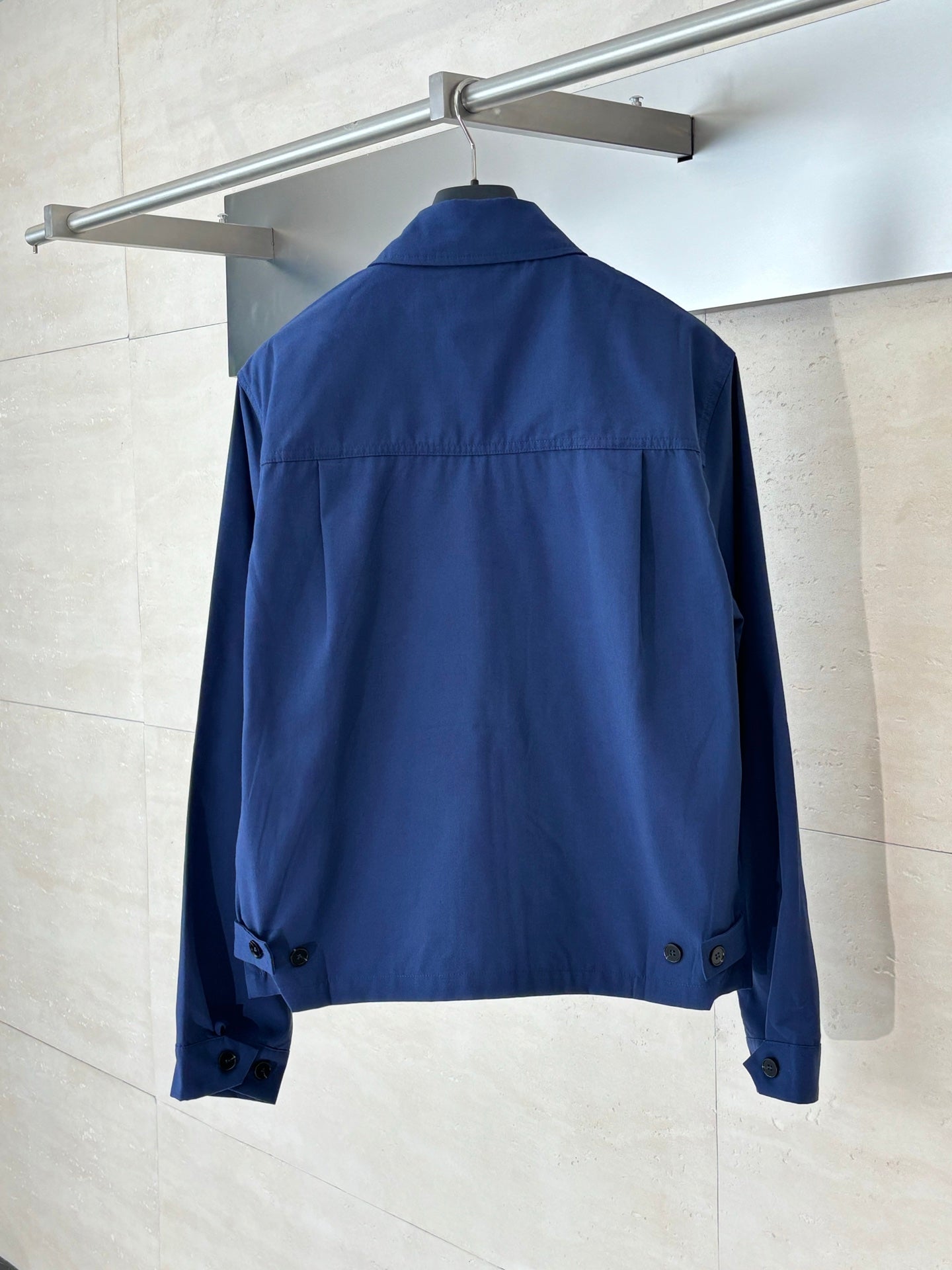 250917 A new high-quality color-blocking printed logo jacket