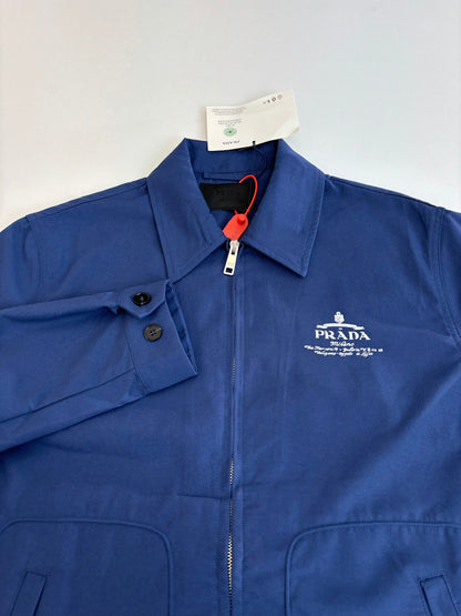 250917 A new high-quality color-blocking printed logo jacket