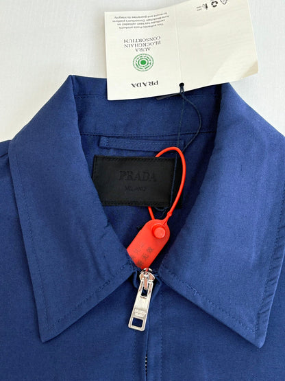 250917 A new high-quality color-blocking printed logo jacket