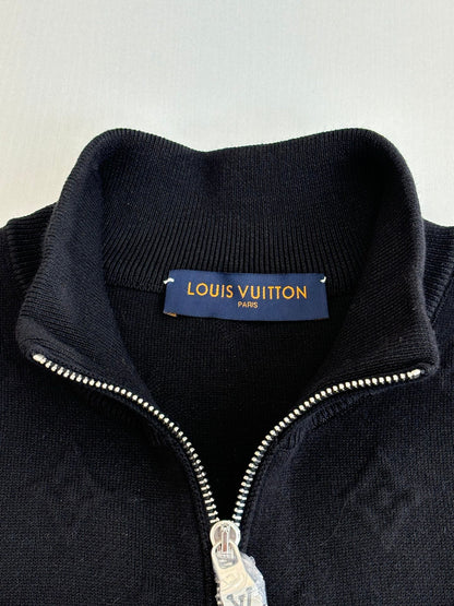 250917 New high-quality embossed stand-up collar knitted coat