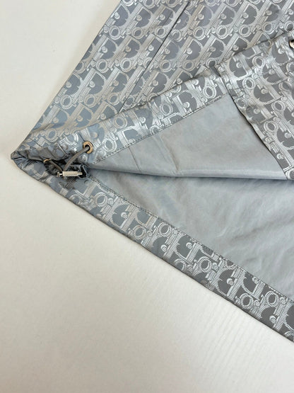 250917 New high-quality printed reflective long-sleeved button-up coat