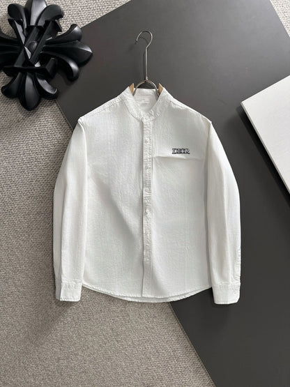 250917 New high-quality, simple and elegant long-sleeved shirt