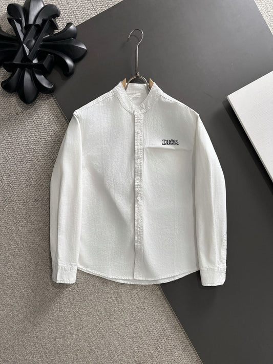250917 New high-quality, simple and elegant long-sleeved shirt