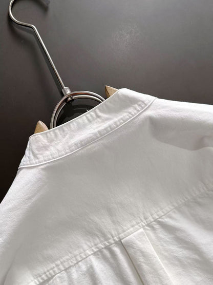 250917 New high-quality, simple and elegant long-sleeved shirt