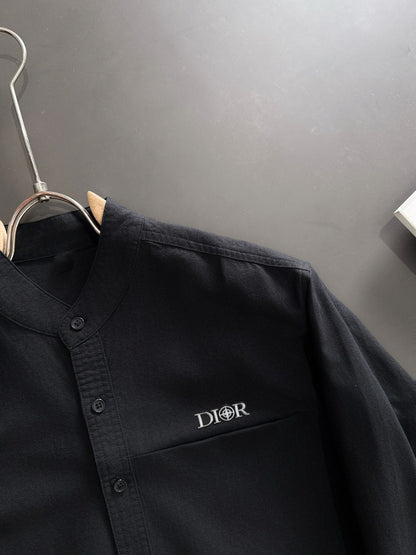 250917 New high-quality, simple and elegant long-sleeved shirt