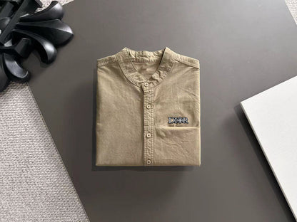 250917 New high-quality, simple and elegant long-sleeved shirt