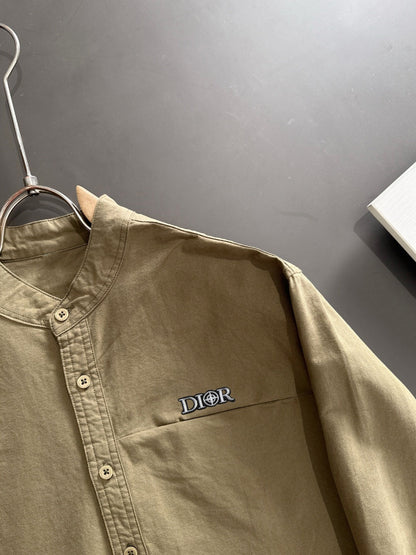 250917 New high-quality, simple and elegant long-sleeved shirt