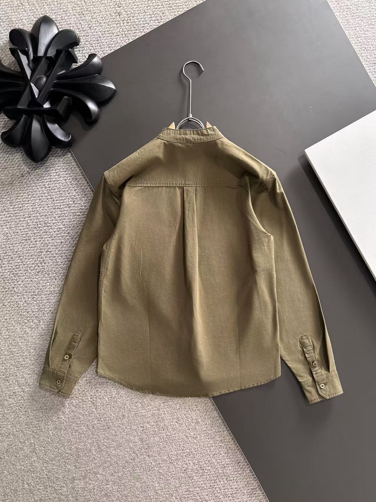 250917 New high-quality, simple and elegant long-sleeved shirt