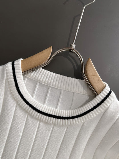 250917 New high-quality wool blend knitted round-neck long-sleeved style