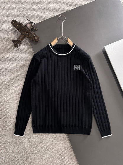 250917 New high-quality wool blend knitted round-neck long-sleeved style