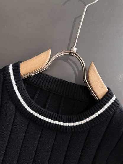 250917 New high-quality wool blend knitted round-neck long-sleeved style
