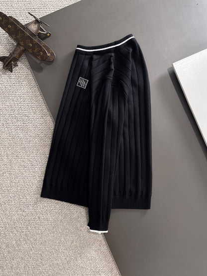 250917 New high-quality wool blend knitted round-neck long-sleeved style