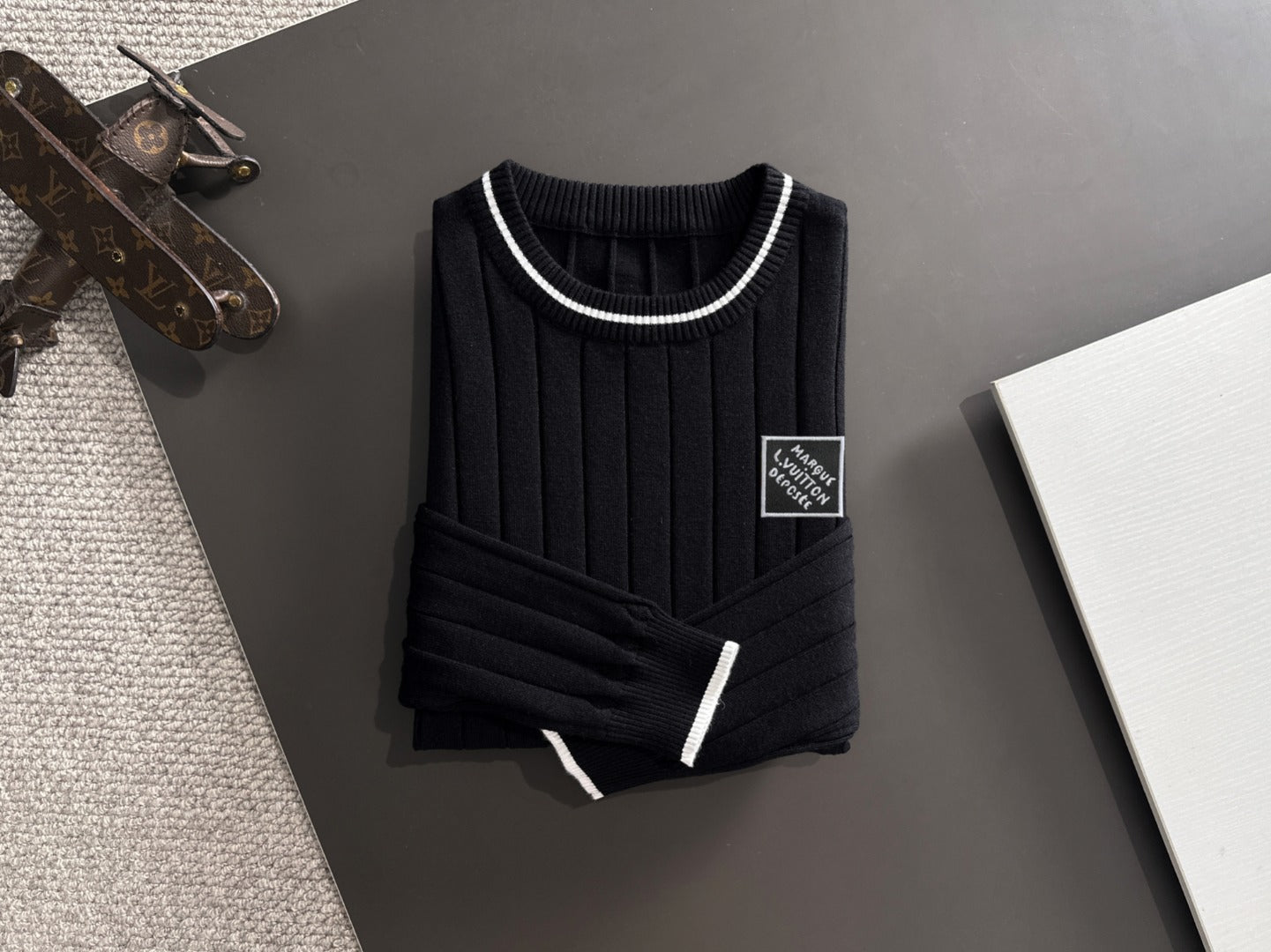 250917 New high-quality wool blend knitted round-neck long-sleeved style