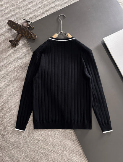 250917 New high-quality wool blend knitted round-neck long-sleeved style