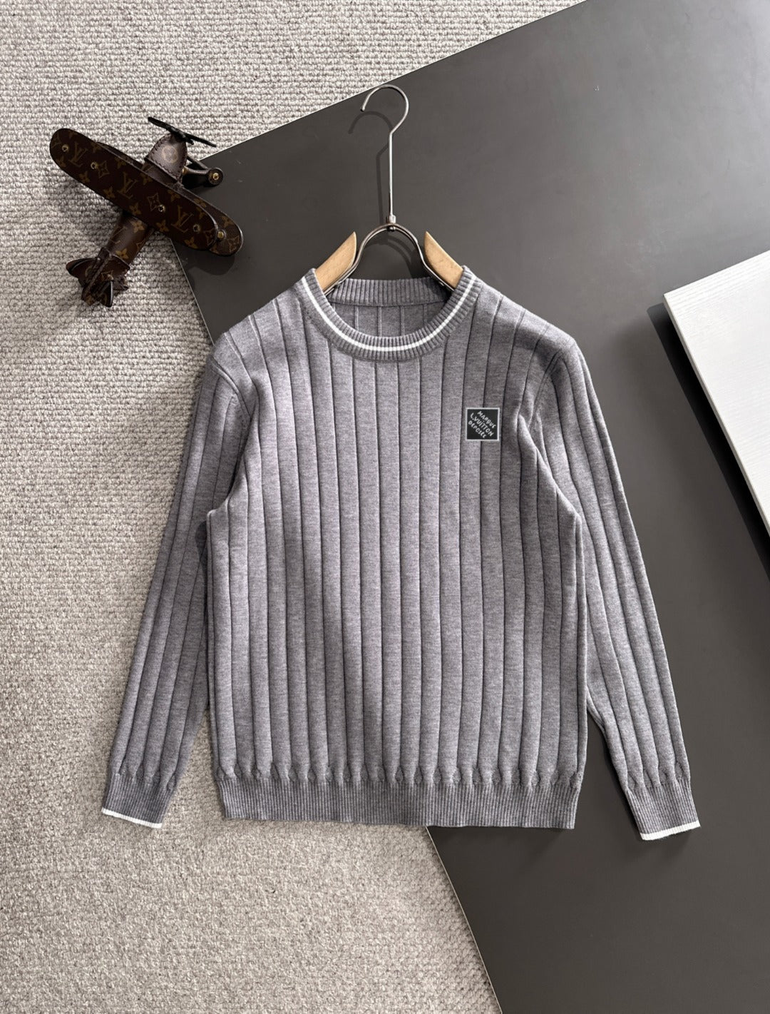 250917 New high-quality wool blend knitted round-neck long-sleeved style