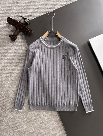 250917 New high-quality wool blend knitted round-neck long-sleeved style