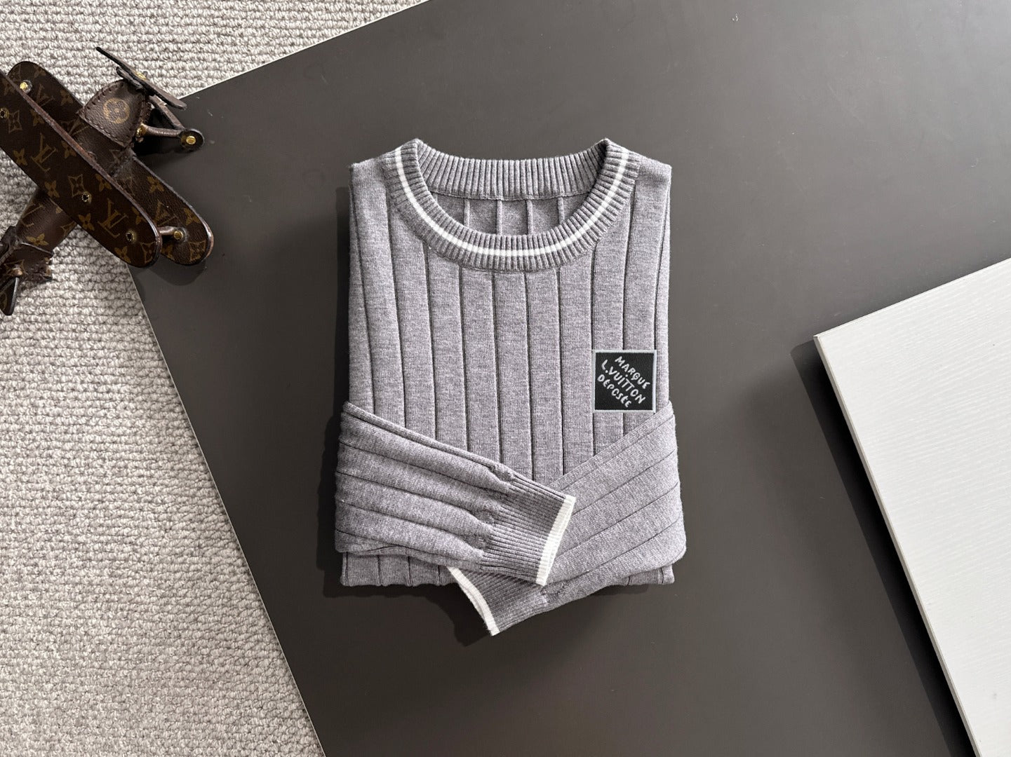250917 New high-quality wool blend knitted round-neck long-sleeved style