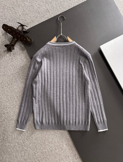 250917 New high-quality wool blend knitted round-neck long-sleeved style