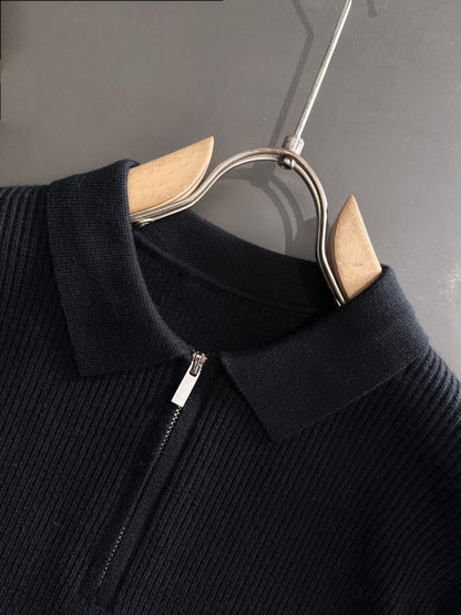 250917 New high-quality wool blend knitted round-neck long-sleeved style