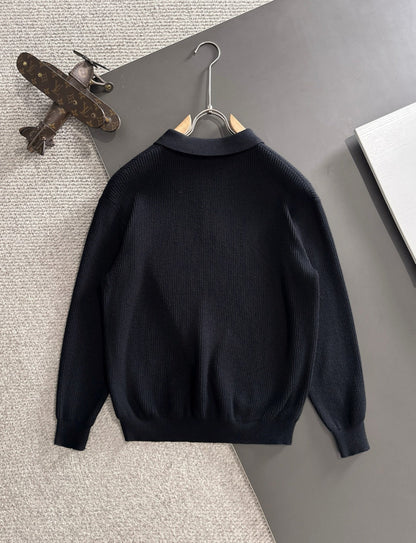 250917 New high-quality wool blend knitted round-neck long-sleeved style