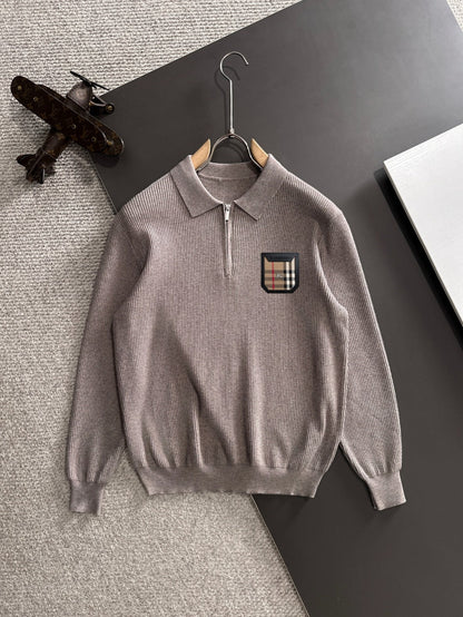 250917 New high-quality wool blend knitted round-neck long-sleeved style