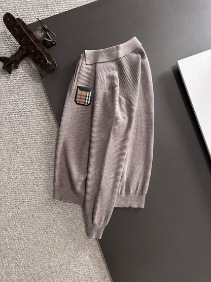 250917 New high-quality wool blend knitted round-neck long-sleeved style