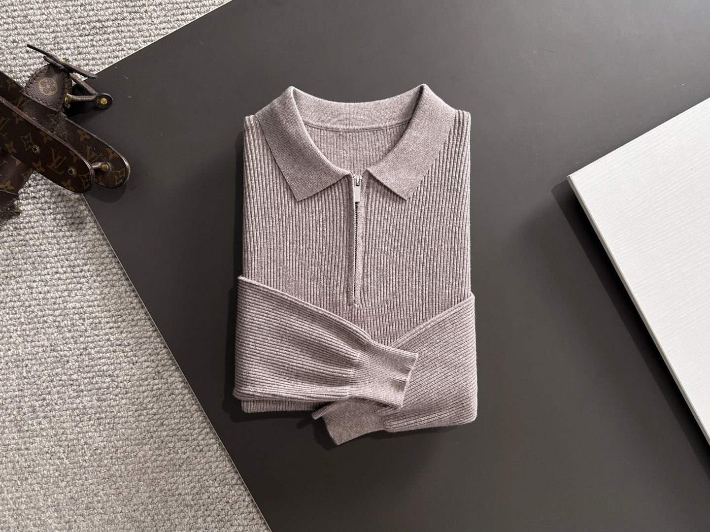 250917 New high-quality wool blend knitted round-neck long-sleeved style