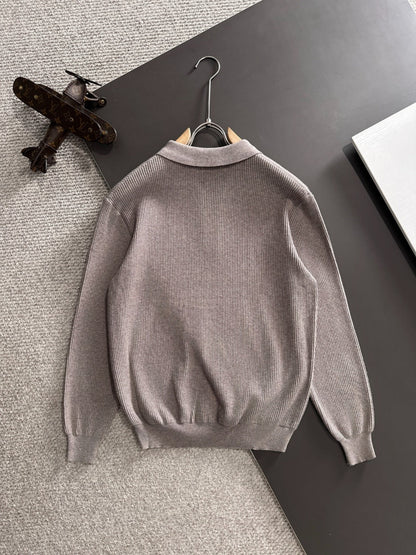 250917 New high-quality wool blend knitted round-neck long-sleeved style
