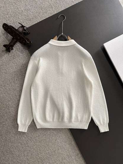 250917 New high-quality wool blend knitted round-neck long-sleeved style