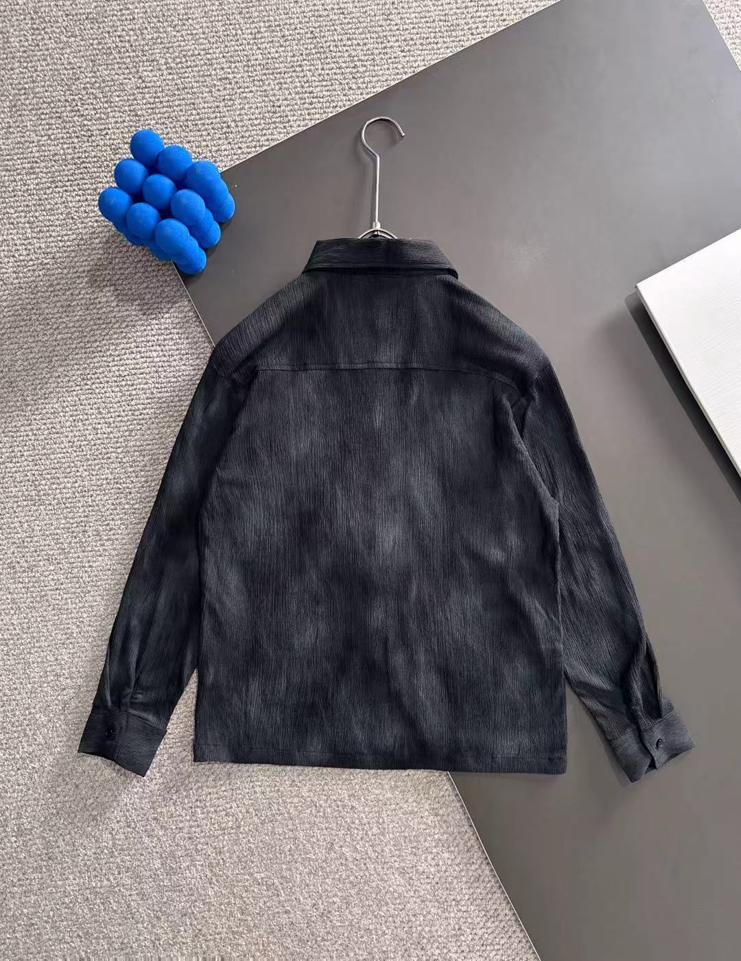 250917 New high-quality, thin, button-down, fashionable tie-dyed long-sleeved shirt