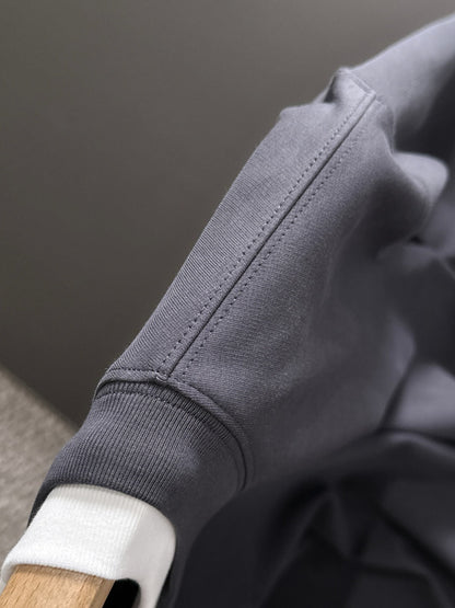 250917 New high-quality, color-blocking round-neck long-sleeved style