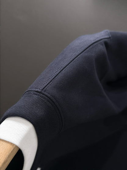 250917 New high-quality, color-blocking round-neck long-sleeved style