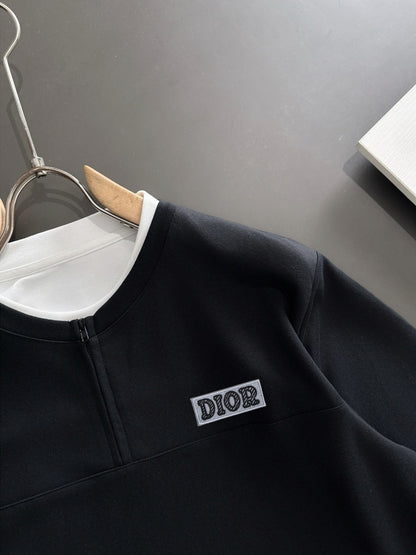 250917 New high-quality, color-blocking round-neck long-sleeved style