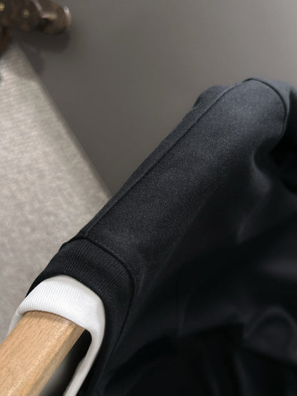 250917 New high-quality, color-blocking round-neck long-sleeved style