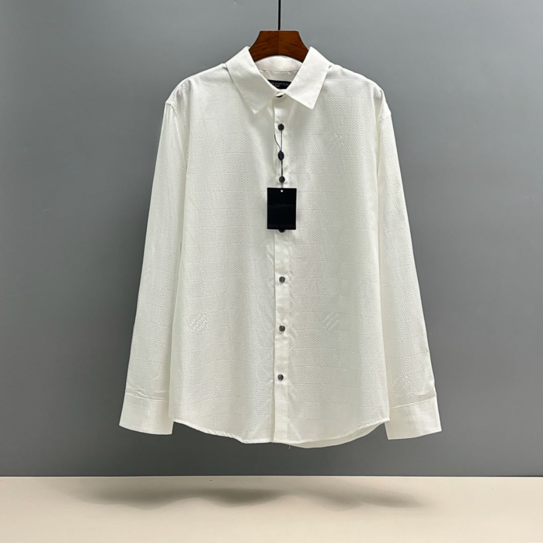 250917 New high-quality checkered jacquard shirt