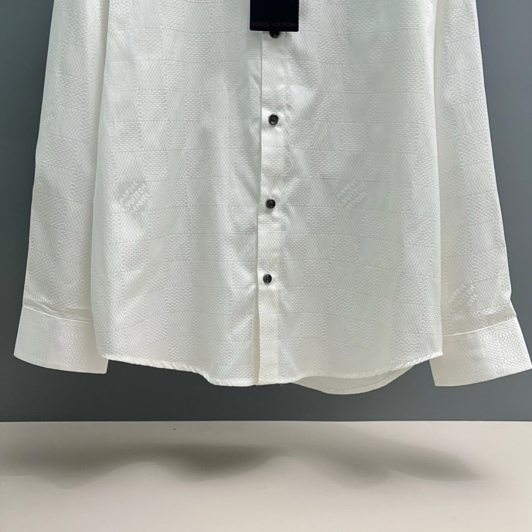250917 New high-quality checkered jacquard shirt