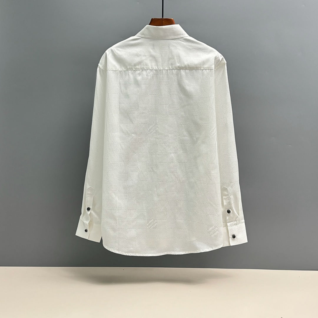 250917 New high-quality checkered jacquard shirt
