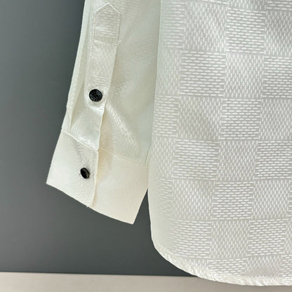 250917 New high-quality checkered jacquard shirt