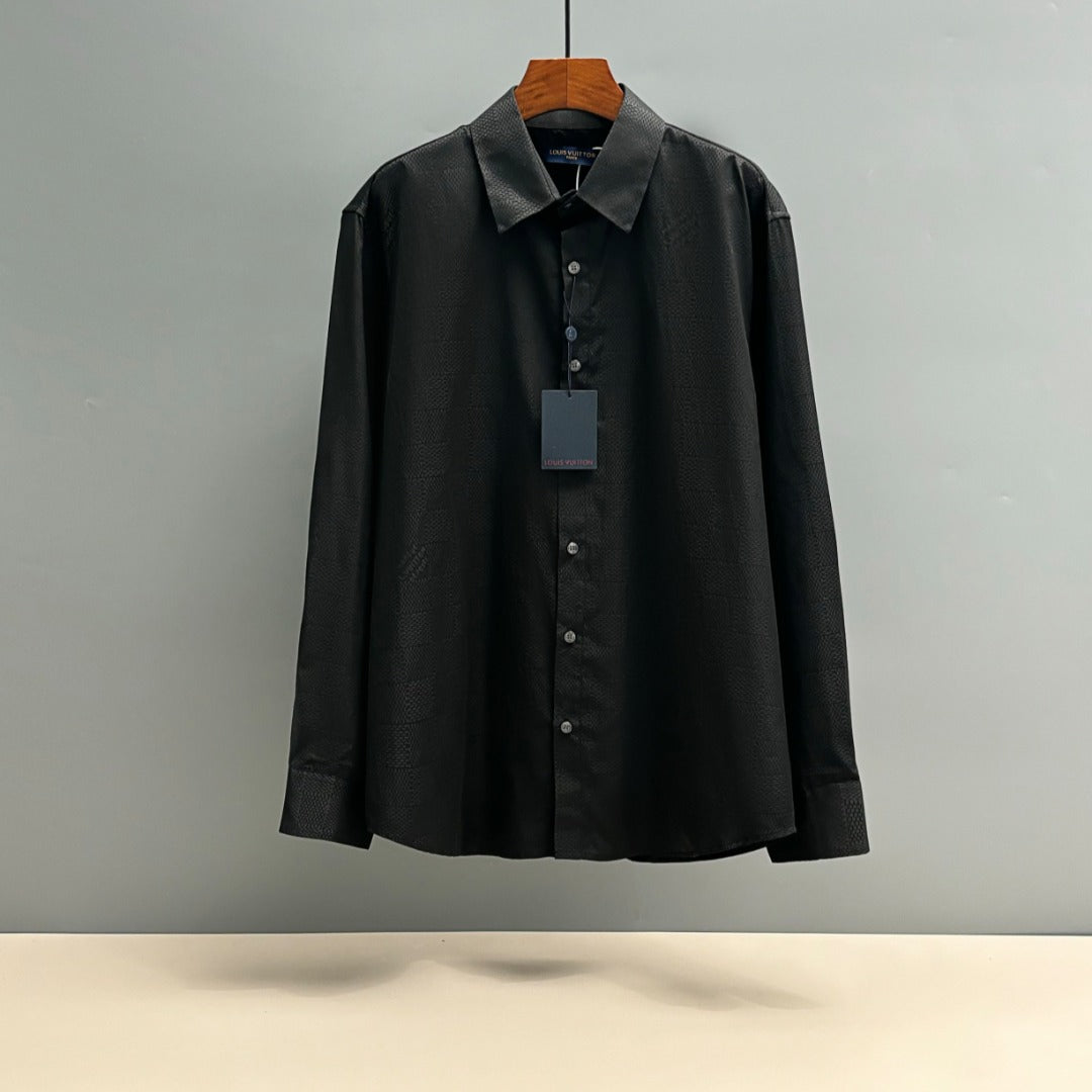 250917 New high-quality checkered jacquard shirt