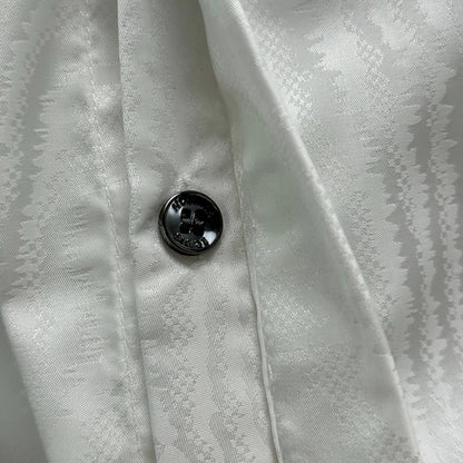 250917 New high-quality custom fabric wood-grain long-sleeved shirt