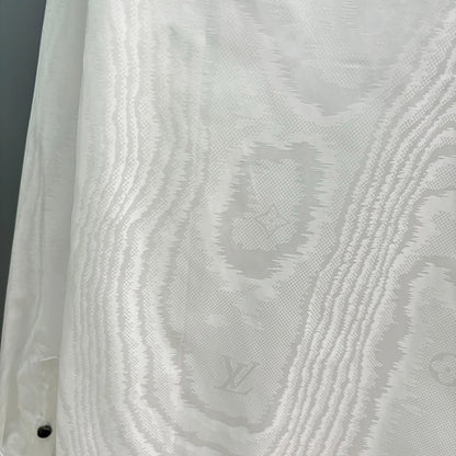 250917 New high-quality custom fabric wood-grain long-sleeved shirt