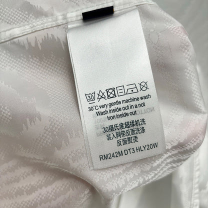 250917 New high-quality custom fabric wood-grain long-sleeved shirt