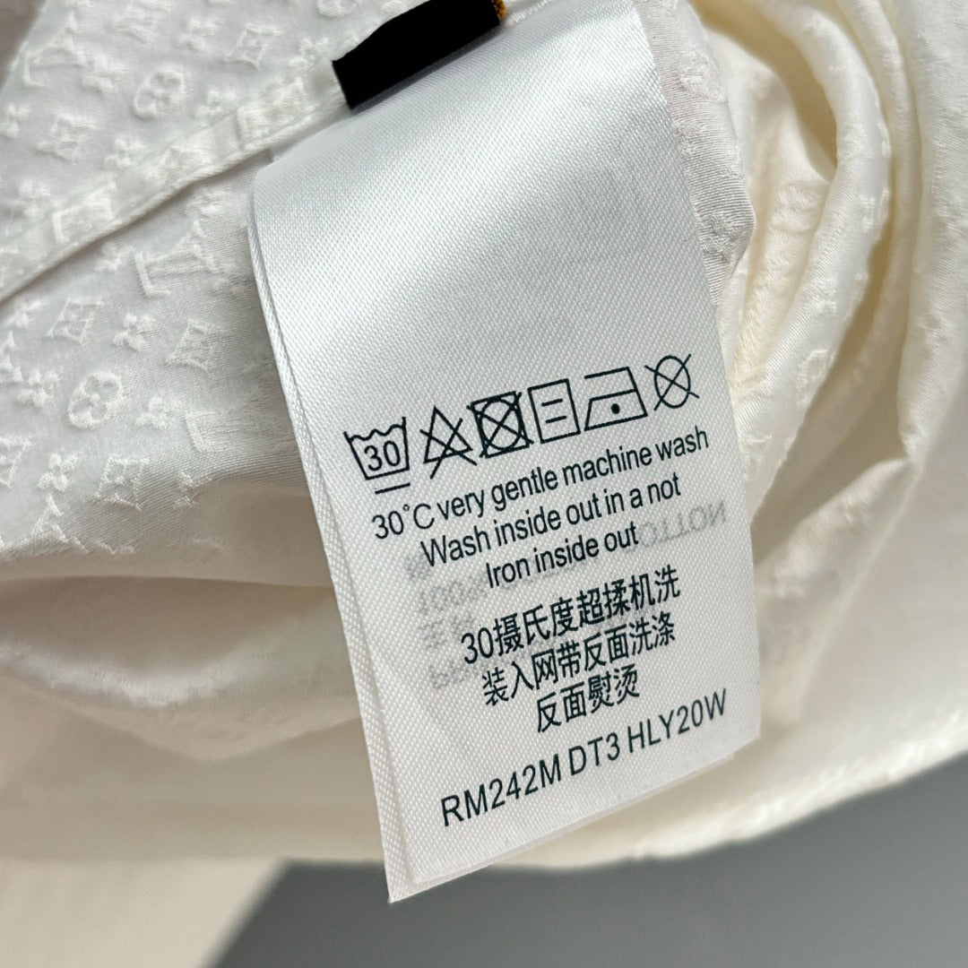 250917 New high-quality custom fabric jacquard long-sleeved shirt