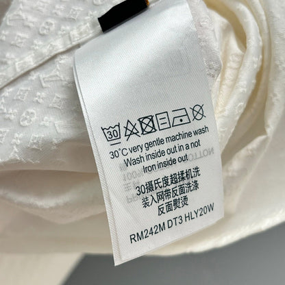 250917 New high-quality custom fabric jacquard long-sleeved shirt