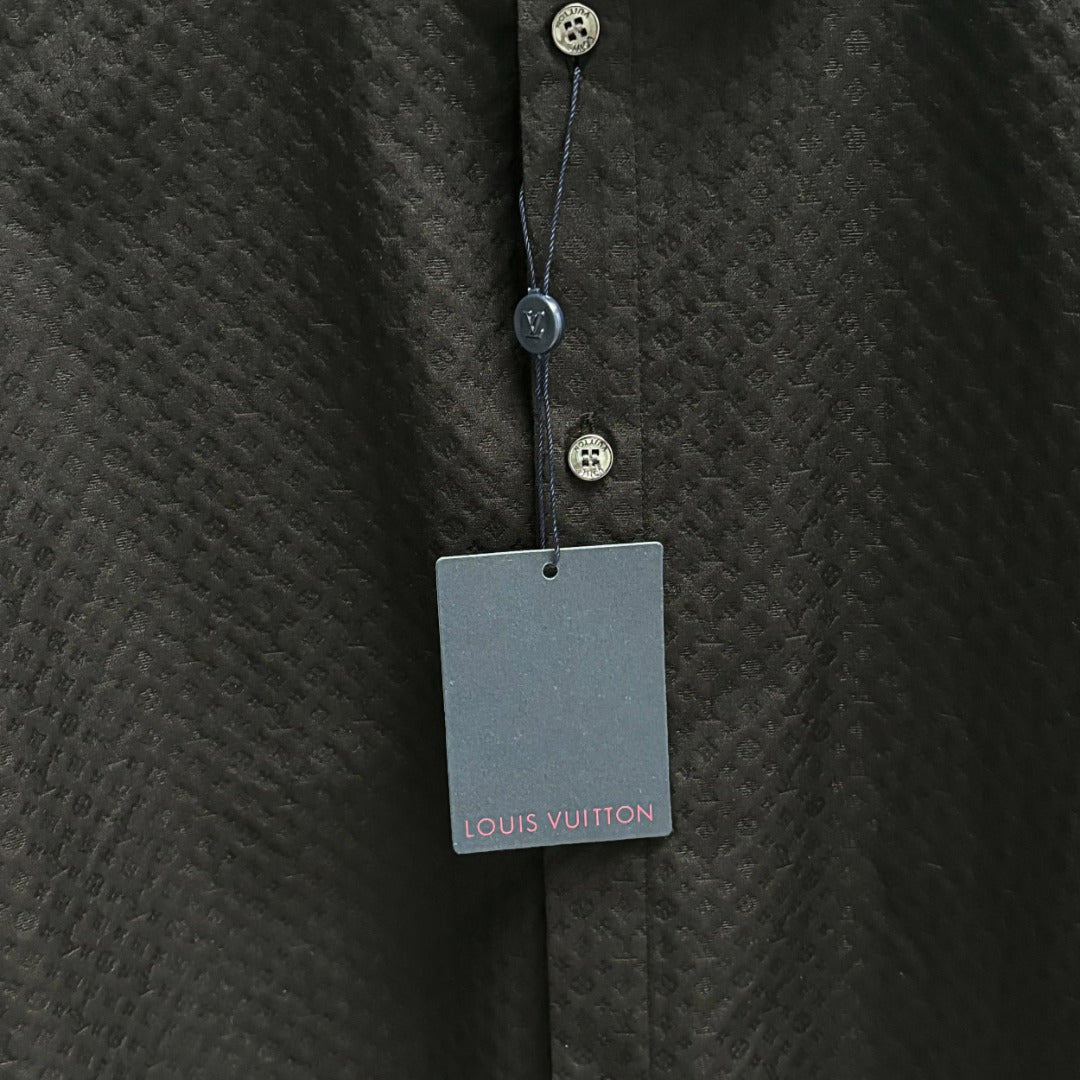 250917 New high-quality custom fabric jacquard long-sleeved shirt