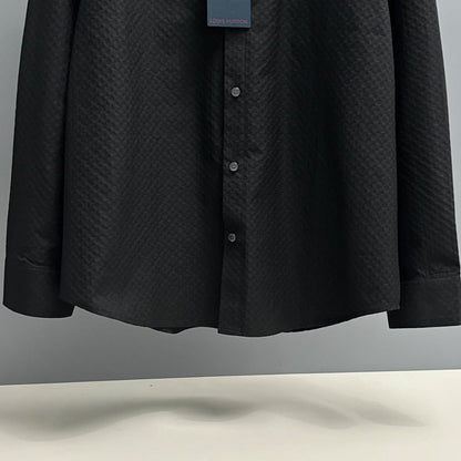 250917 New high-quality custom fabric jacquard long-sleeved shirt