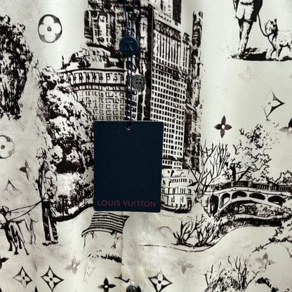 250917 New high-quality Tencel fabric printed long-sleeved shirt
